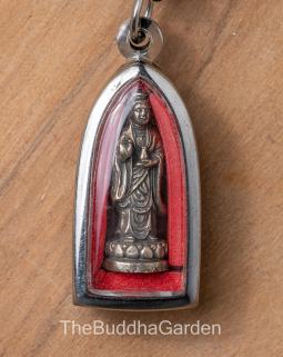 Kuan Yin Protection Amulet Pendant with Necklace Cord