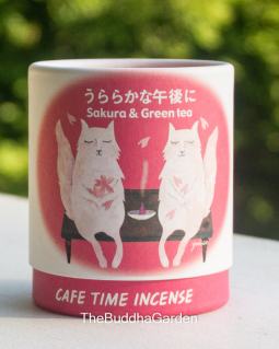 Sakura & Green Tea Incense Cones, Cafe Time Incense