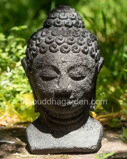 Buddha Head Statue, Lava Stone
