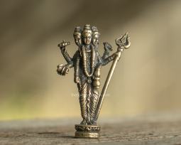 Brass Standing Shiva Statue, 2 Inches