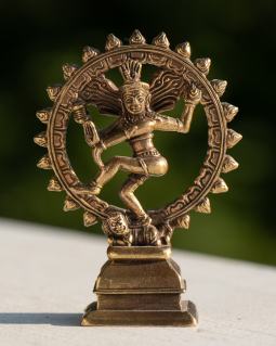 Brass Dancing Shiva Statue, 2.75 Inches