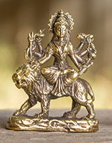Brass statues of Durga