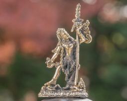 Vajrayogini Statue in Brass, 3 Inches Tall